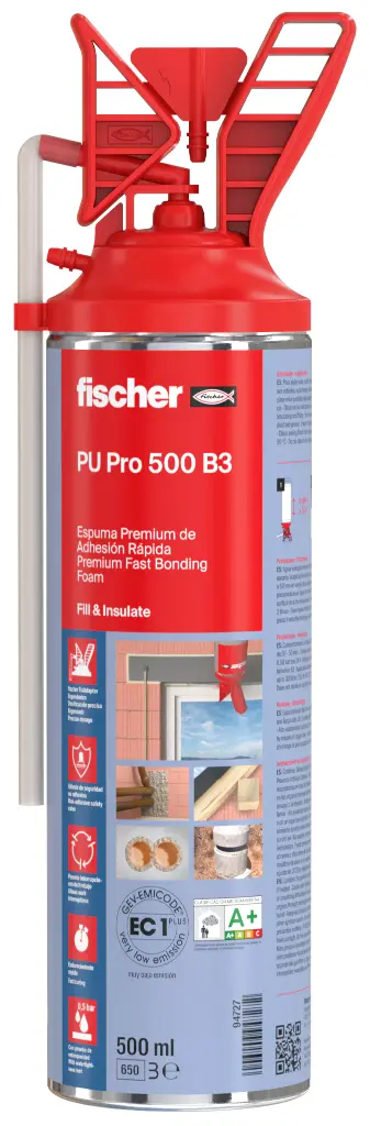 ESPUMA POLIURETANO 500ML 94727 FISCHER
