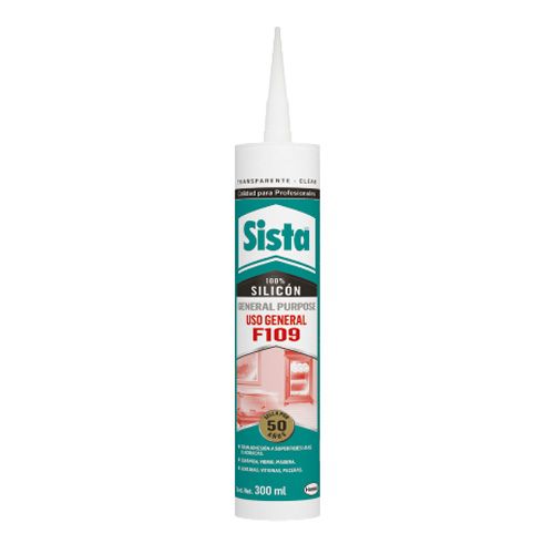 SILICON TRANSPARENTE USO GENERAL 300ML F109 SISTA