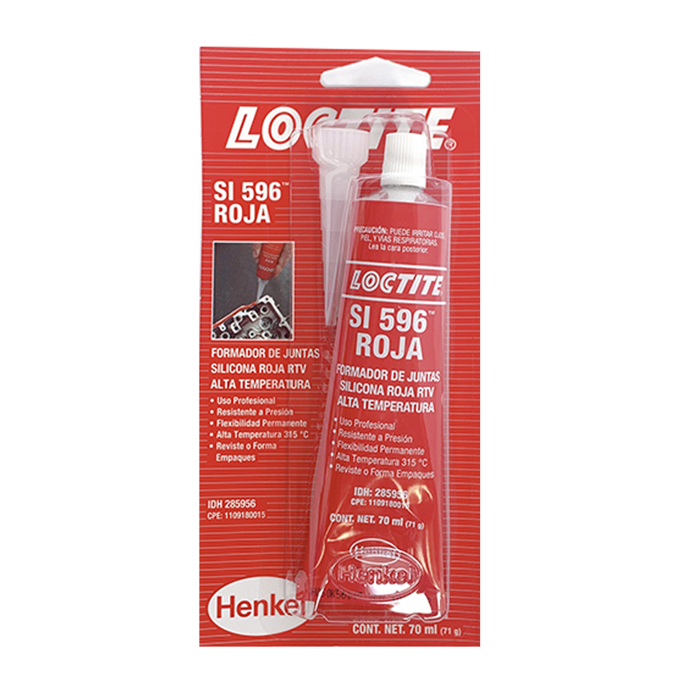 POMO SILICON 70 ML ROJO ALTA TEMPERATURA LOCTITE