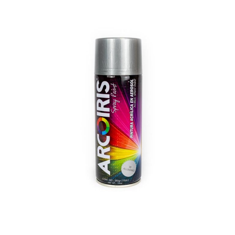PINTURA SPRAY ALUMINIO METALICO ARCOIRIS