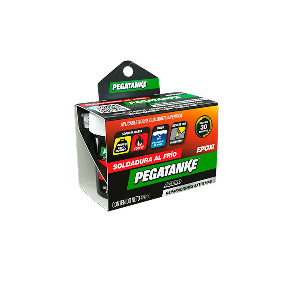 PEGAMENTO NEGRO/ACERO/TRANSPARENTE PEGATANKE