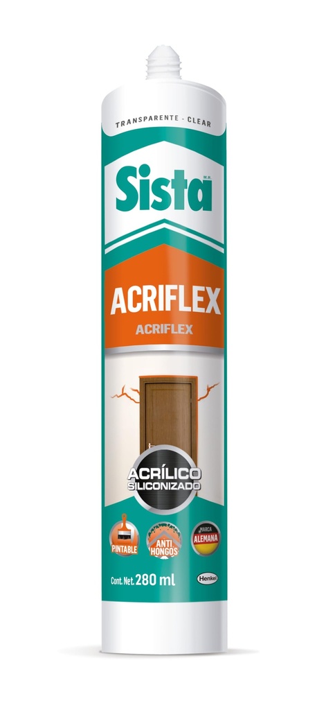 SILICON ACRIFLEX ACRILICO SILICONIZADO BLANCO 300ML SISTA