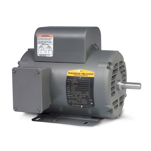 MOTOR 2 HP ABIERTO L1322T 1725RPM EJE 7/8 BALDOR