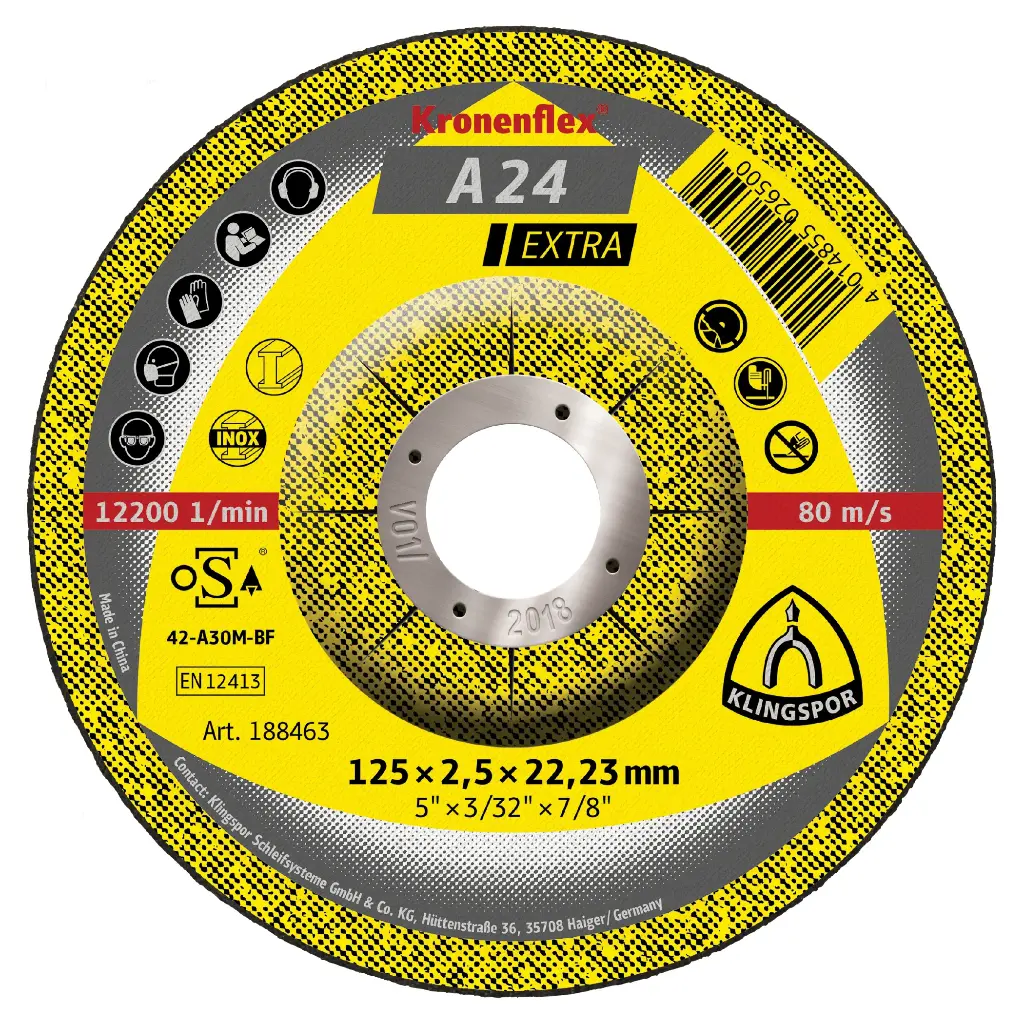 DISCO CORTE MTL 5 X3/32 CONICO 188463 KRONENFLEX