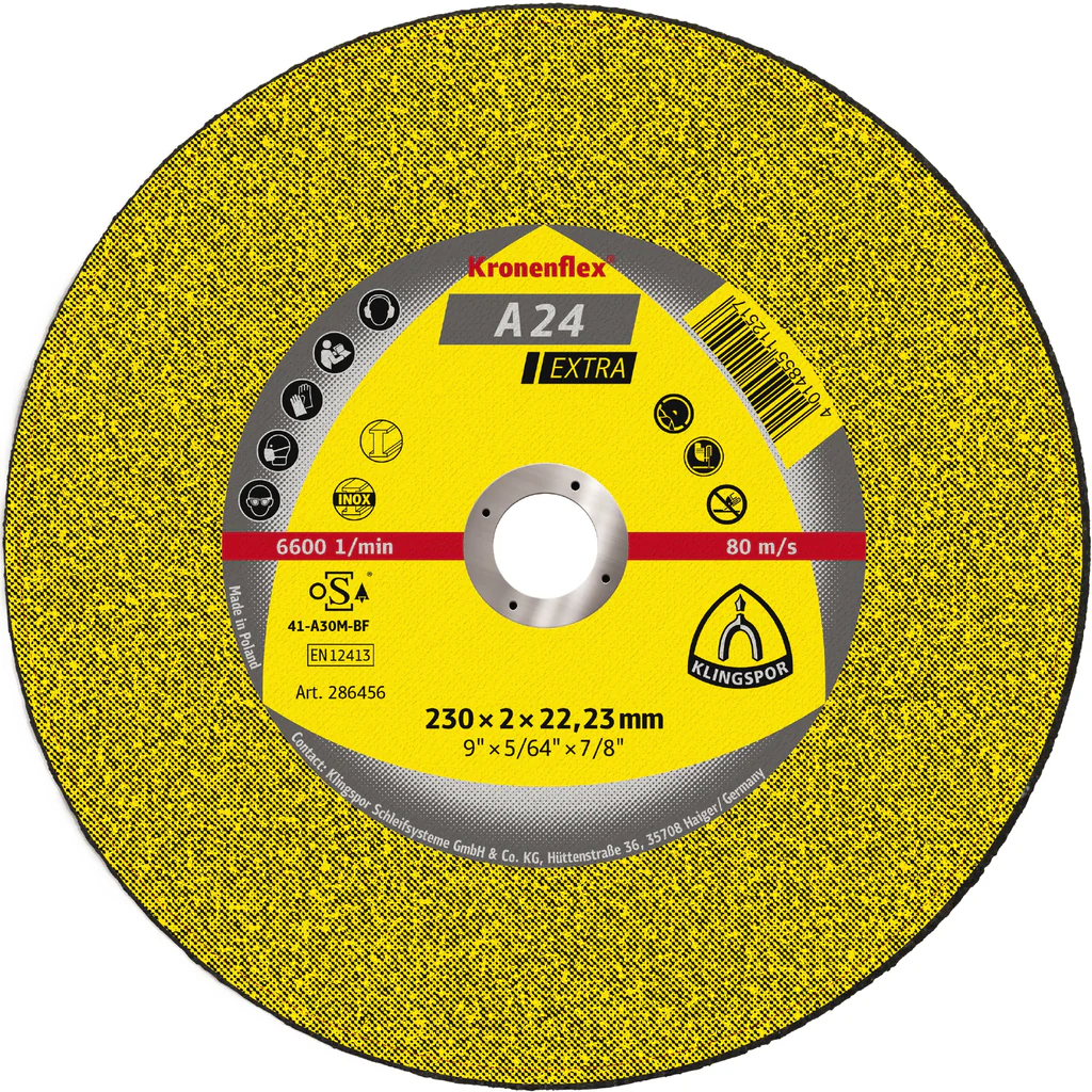 DISCO CORTE MTL 9X 3MM X7/8 KRONENFLEX 286456/13492