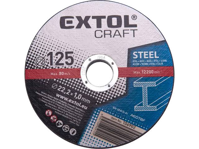 DISCO CORTE INOX 9 X 1.9 X22.2M 5106909 EXTOL