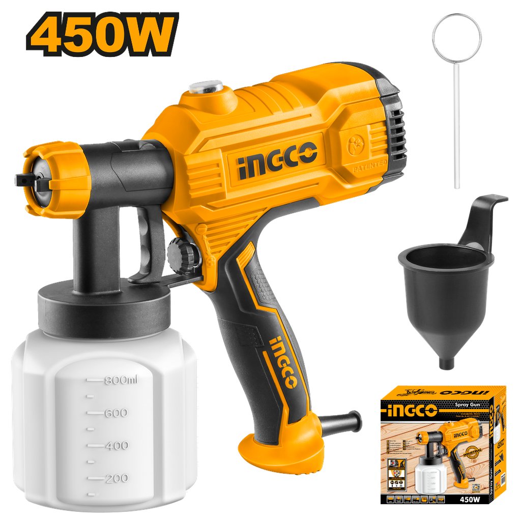 PISTOLA PINTAR ELECTRICA PULVERIZADORA 650 WATTS 79779 TOLSEN