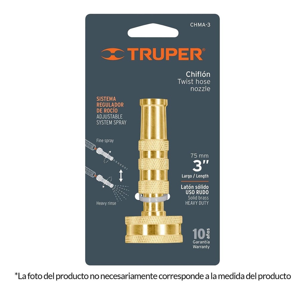 PITON 3 1/2 13133 LATON P/MANGUERA TRUPER