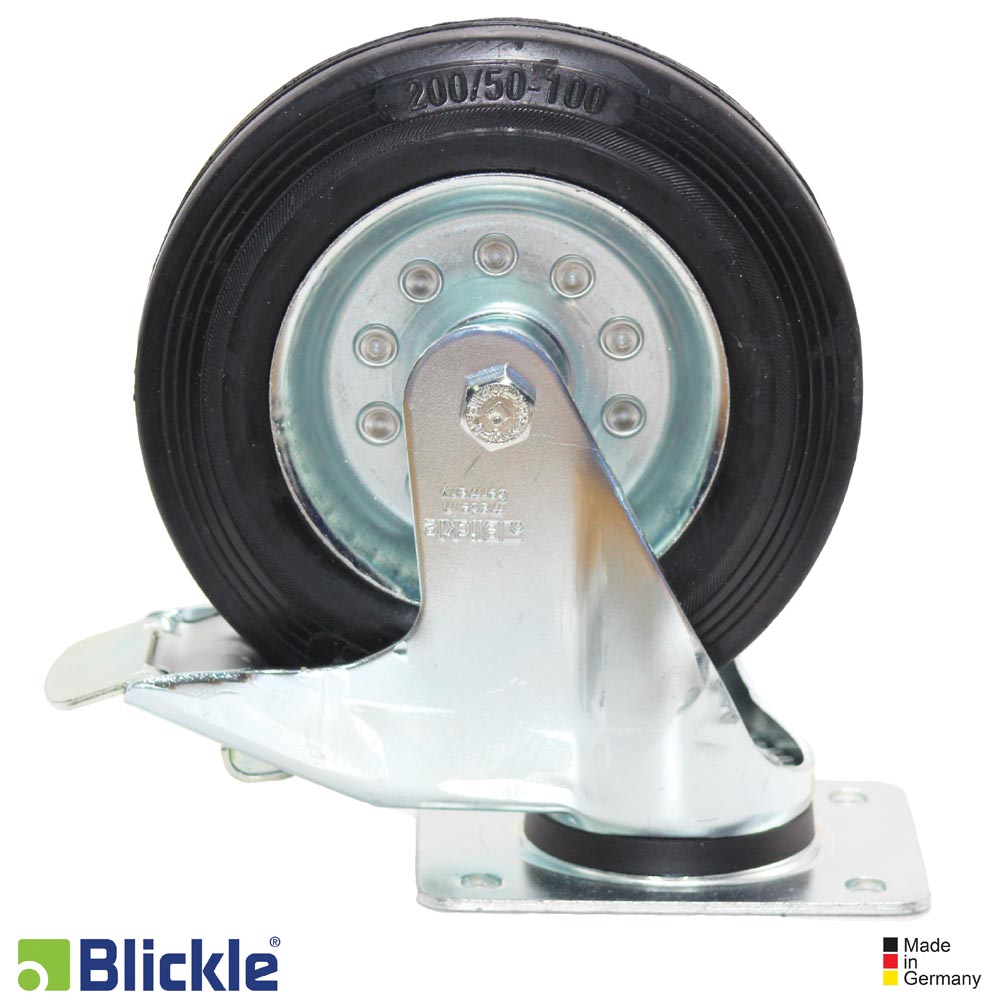 RODO 8 HULE GIRATORIO C/FRENO 200KG BLICKLE