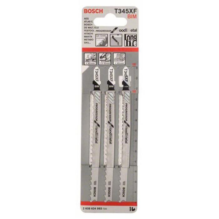 JGO SIERRA CALADORA T345XF (3PZ) BOSCH