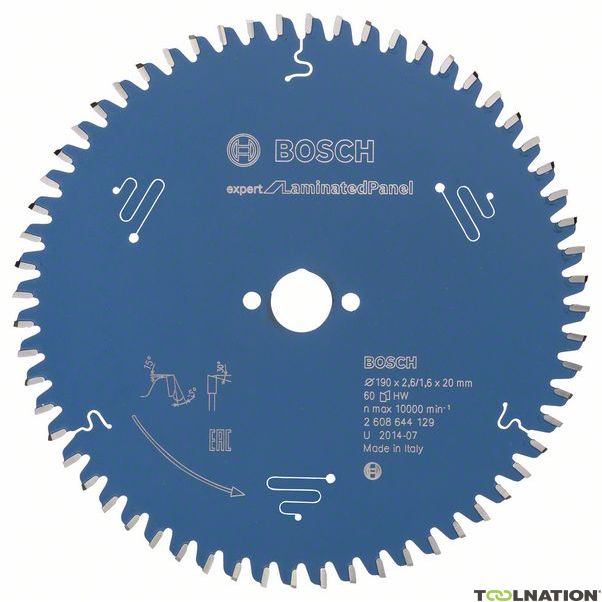 SIERRA 7 1/4X60DX20MM MELAMINA H016343 BOSCH