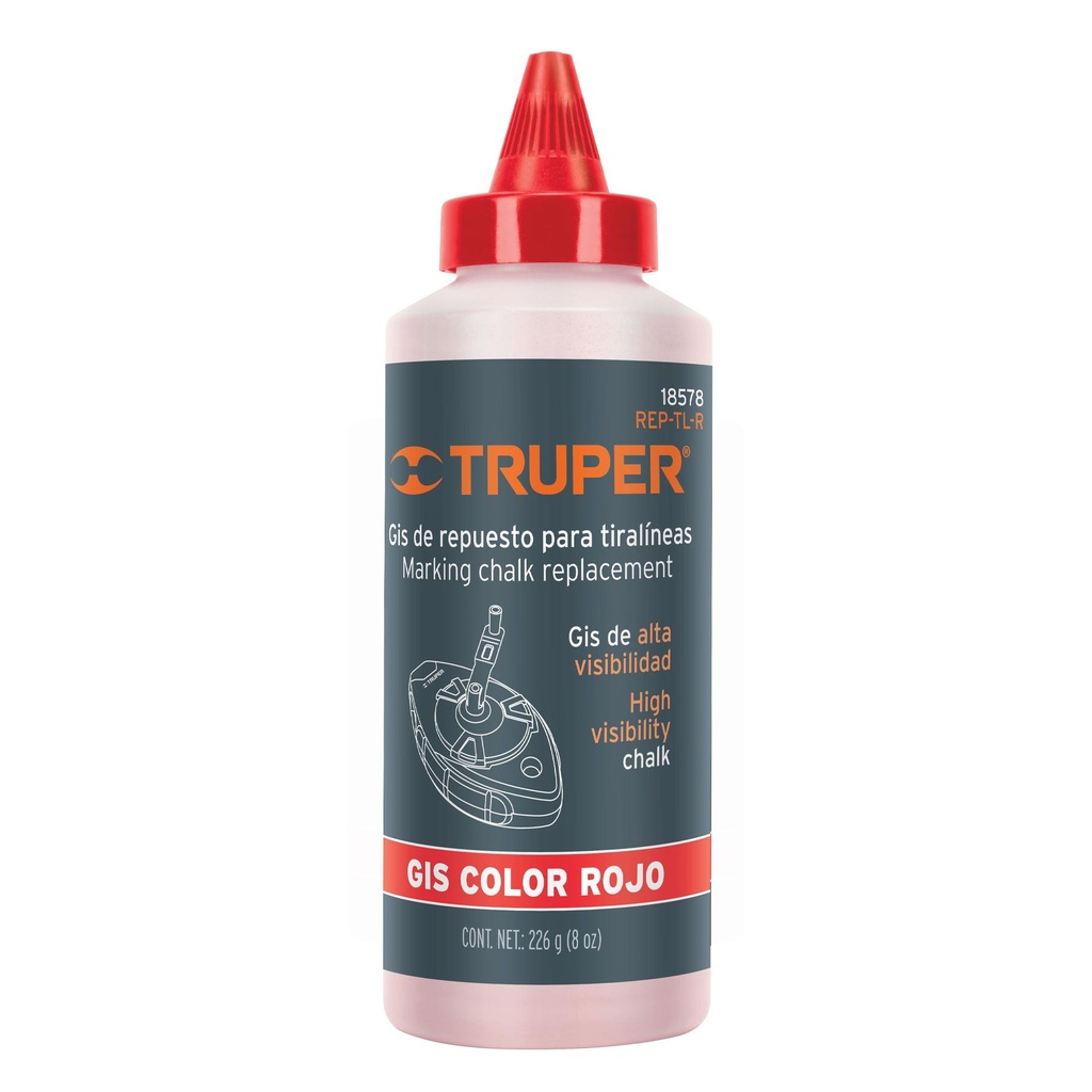 REP TIZA 8 ONZ AZUL/ROJO 18576/18578 TRUPER