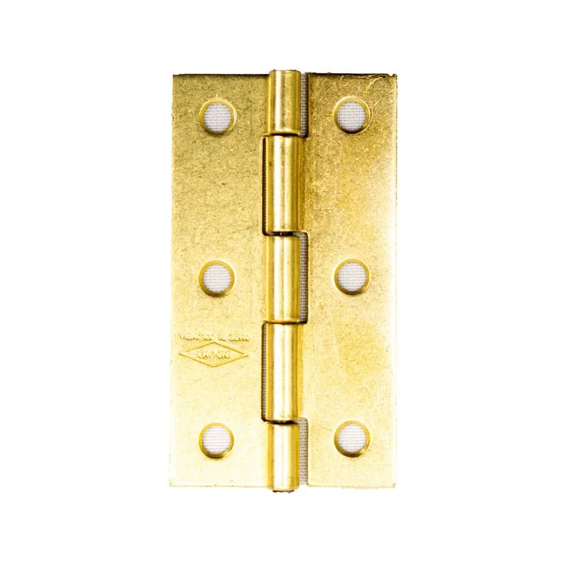 BISAGRA 3 C/PIN FIJO LATON INDUMA (PAR)