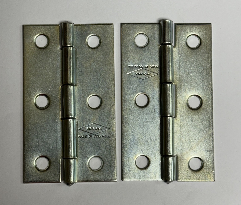 BISAGRA 2 1/2 GALVANIZADO PIN FIJO INDUMA (PAR)