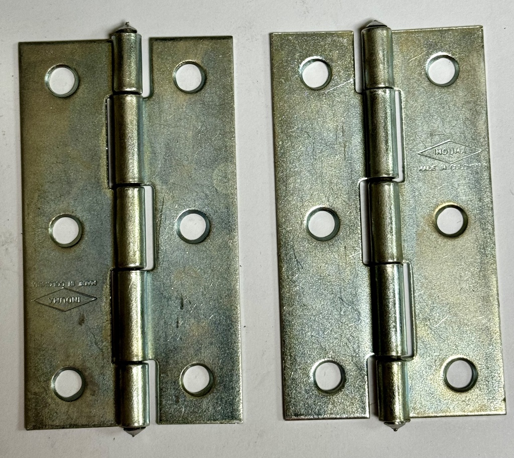BISAGRA 3 GALVANIZADO PIN FIJO INDUMA (PAR)