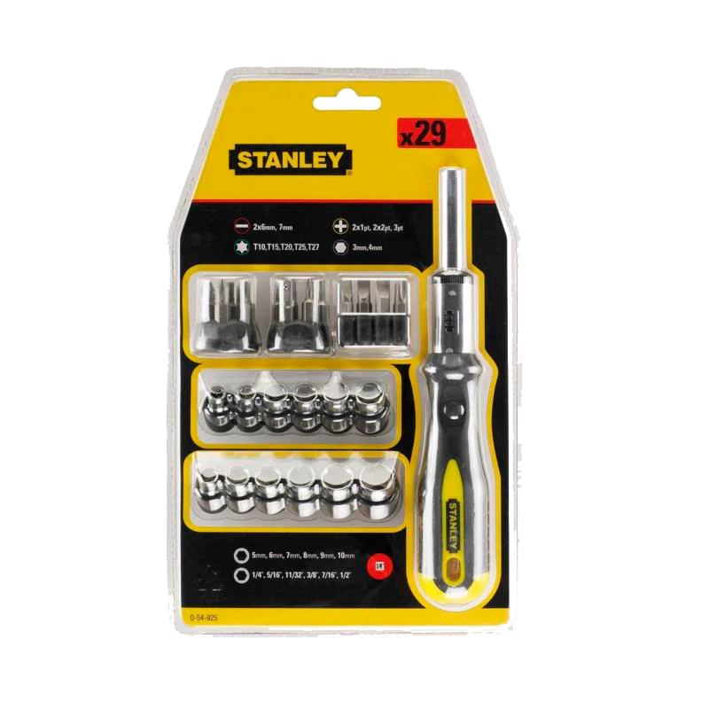 JGO DESARMADOR C/PUNTAS/COPAS 29PZS STHT54925-840 STANLEY