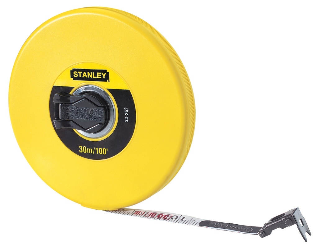 CINTA METRICA 30MTS X 1/2 FIBRA 34-262S STANLEY