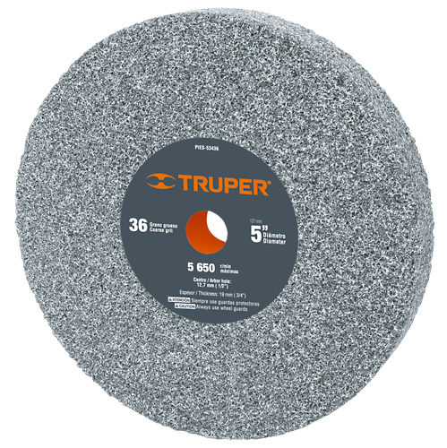 PIEDRA ESMERIL 5X3/4X1/2  36  16358 TRUPER