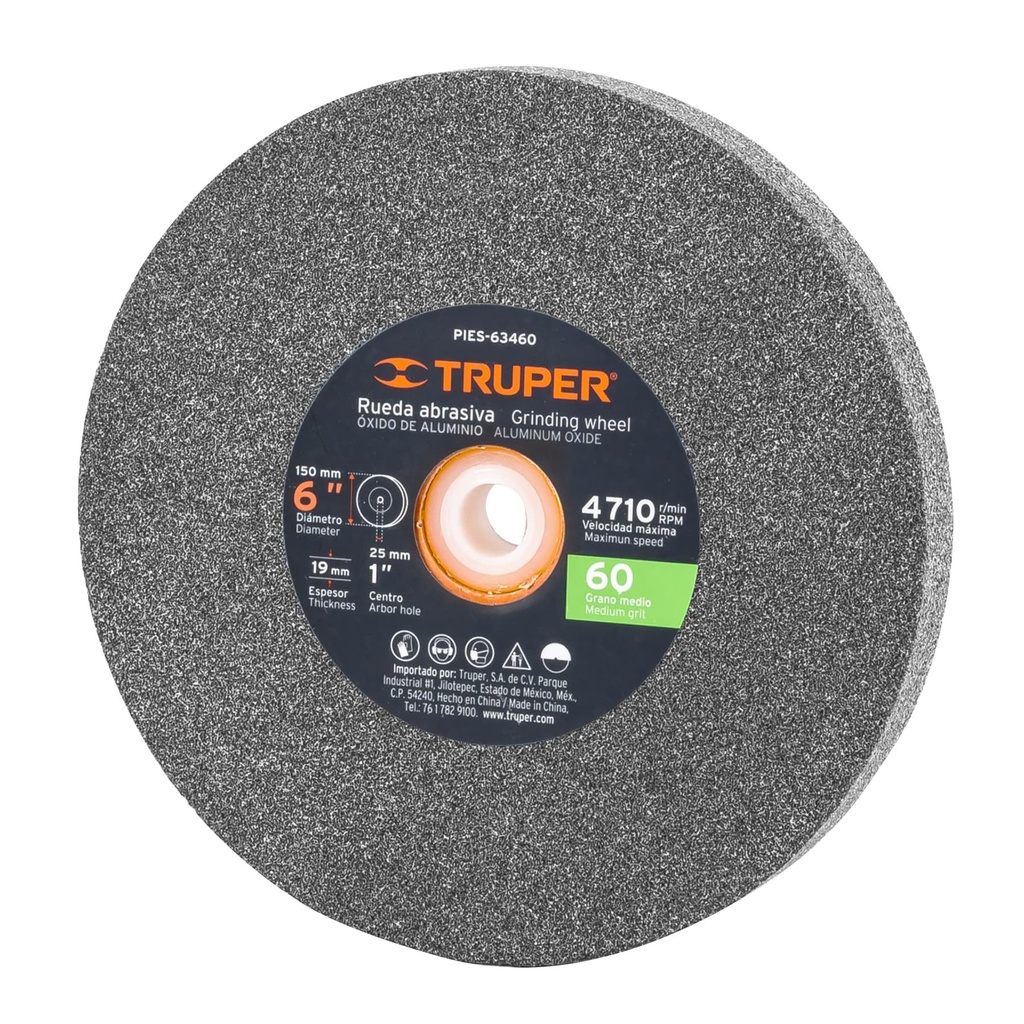 PIEDRA ESMERIL 6X3/4  16348/16349 36/60 TRUPER