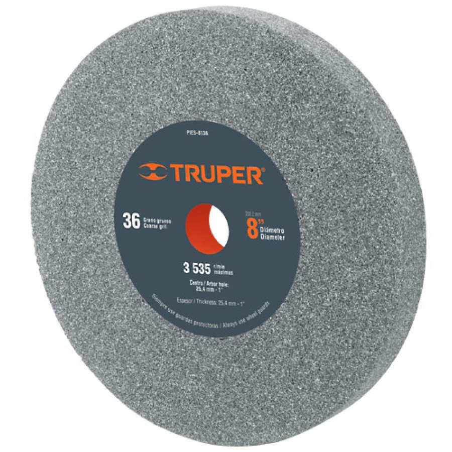 PIEDRA ESMERIL 8X1X1 36/60  16411/16412 TRUPER