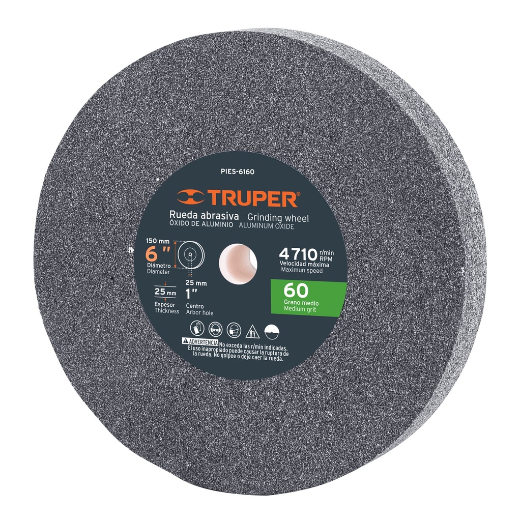 PIEDRA ESMERIL 6X1X1 36/60 16381/16382 TRUPER