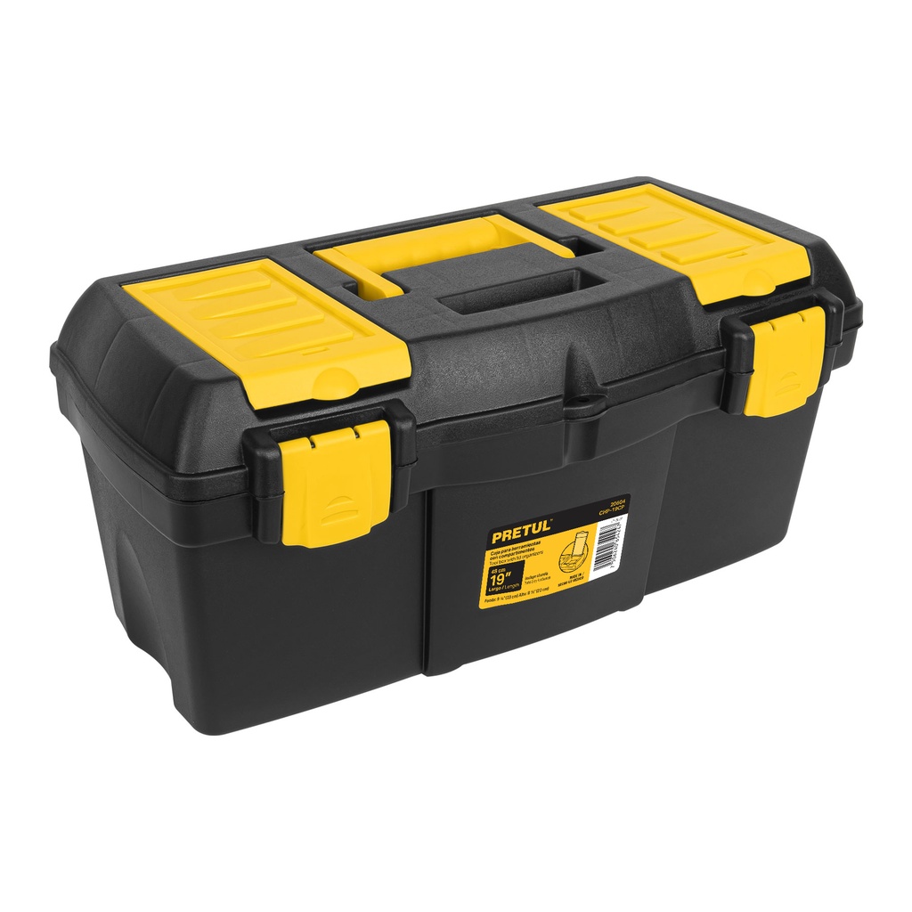 CAJA HERRAMIENTAS 19 PLASTICA 20604 PRETUL