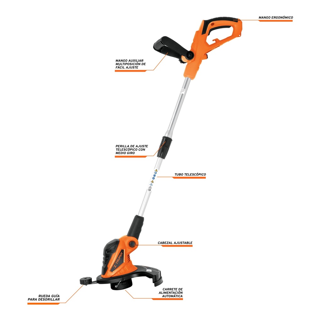 MAQUINA CORTAR GRAMA ELECTRICA 13  550W 10975/101263 TRUPER