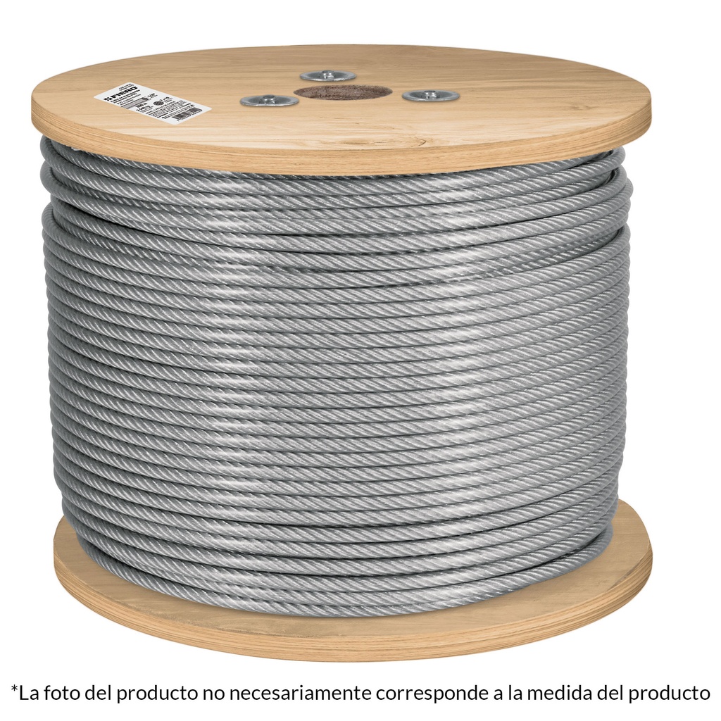 CABLE ACERO 3/16 FORRADO 7X7  44217 TRUPER