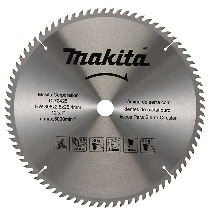 SIERRA 12X80X1 MADERA FINA D72425 MAKITA