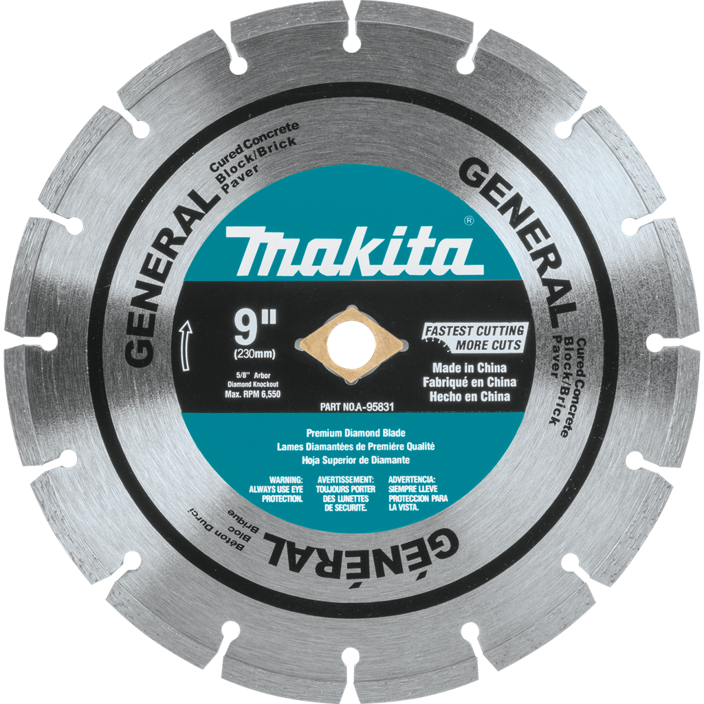 DISCO DIAMANTE 9 DENTADO A95831 MAKITA