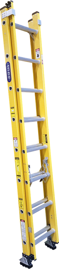 ESCALERA 16 EXT IND FIBRA AMARILLA 250 LBS INCO
