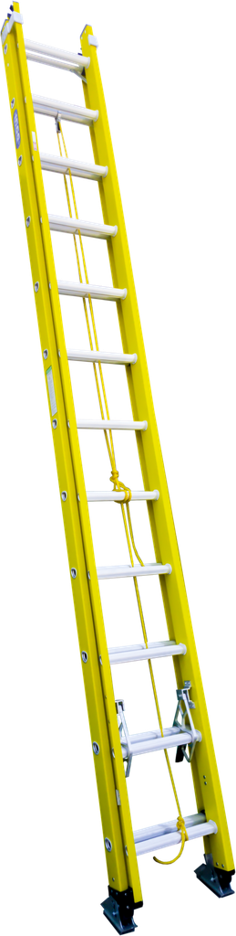ESCALERA 24 EXT FIBRA IND AMARILLA 250 LBS INCO