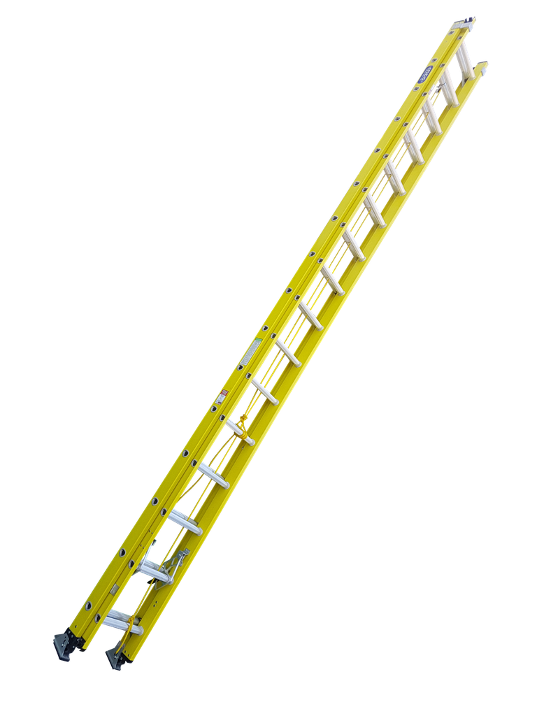 ESCALERA 32 EXT FIBRA AMARILLA INDUSTRIAL 250 LBS INCO
