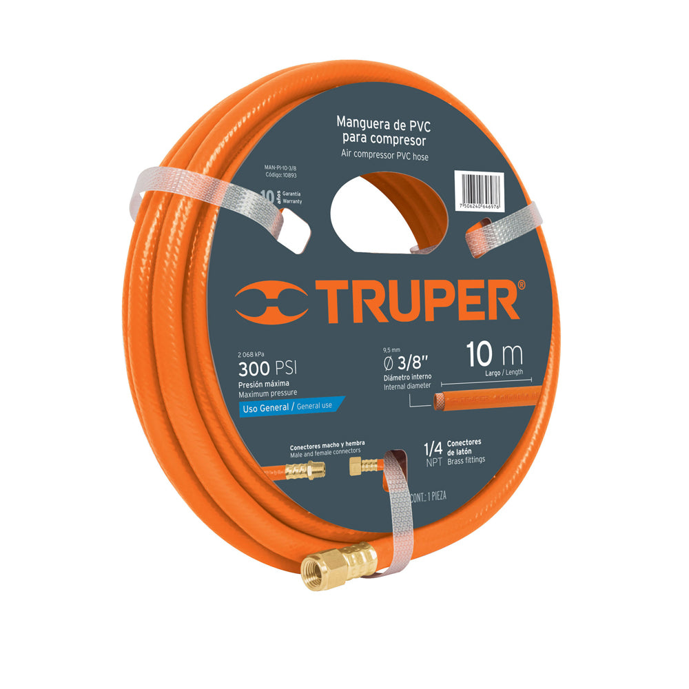 MANGUERA COMPRESOR 1/4X5MTS 19013 TRUPER