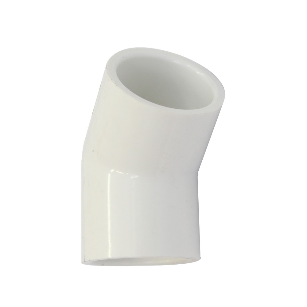 CODO 1  45 LISO PVC 