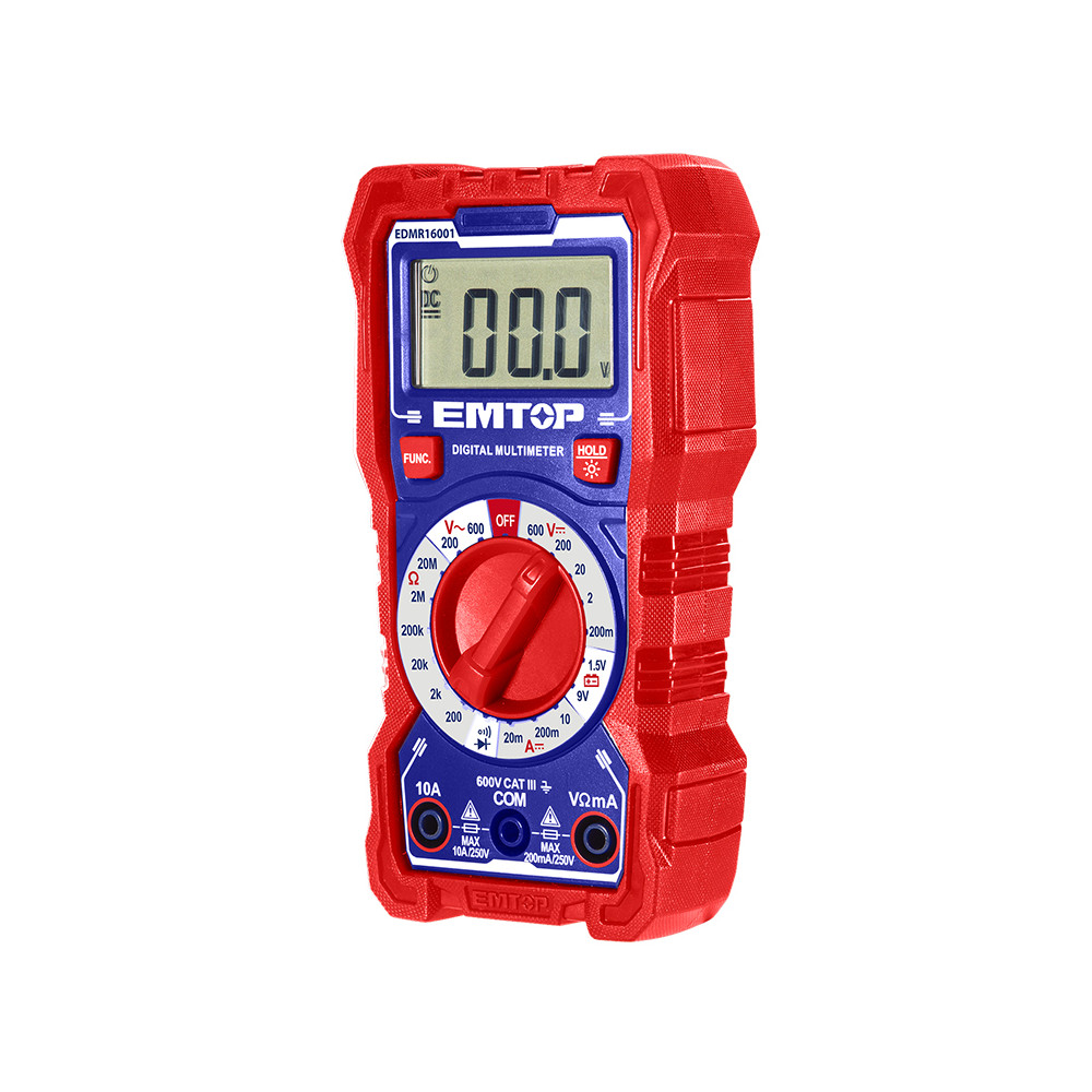 MULTIMETRO DIGITAL 200V/600V, VOLTAJE 600V EDMR5360011 EMTOP