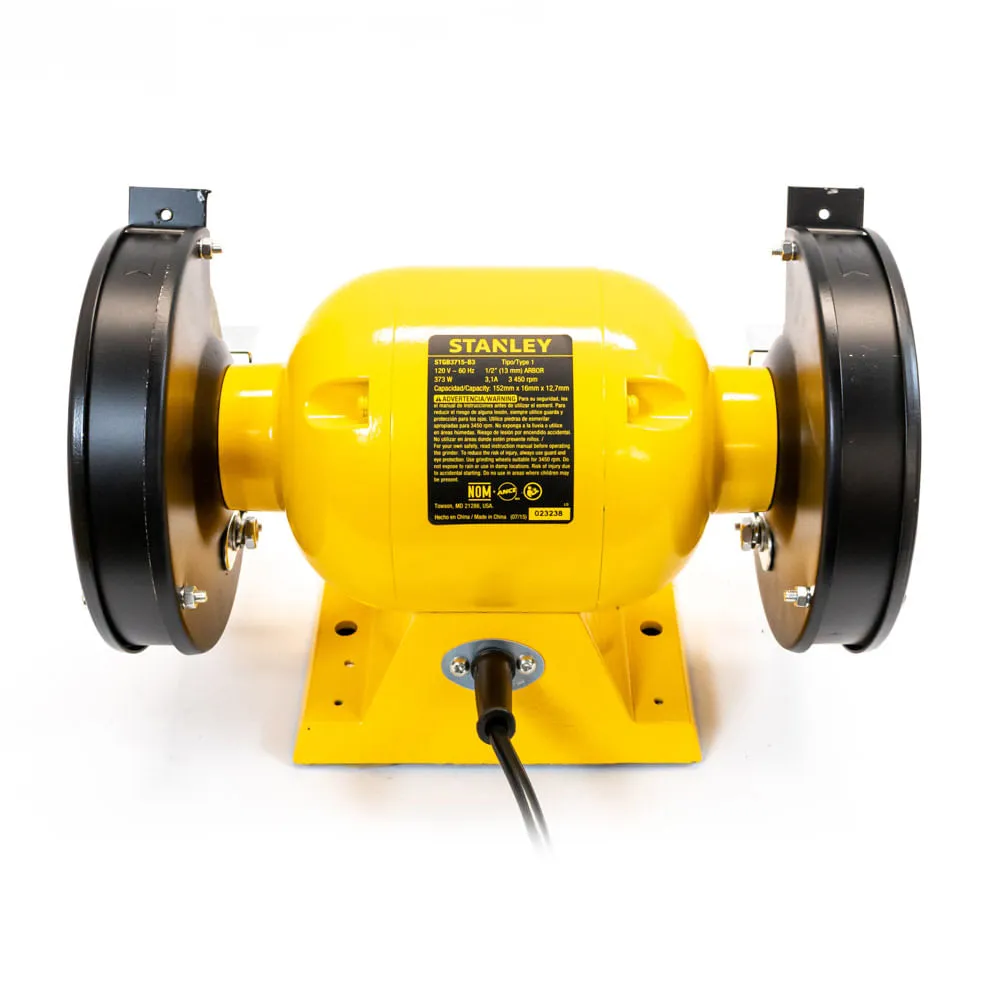 ESMERIL 6" ELECTRICO 1/2 HP 373W STGB3715-B3 STANLEY