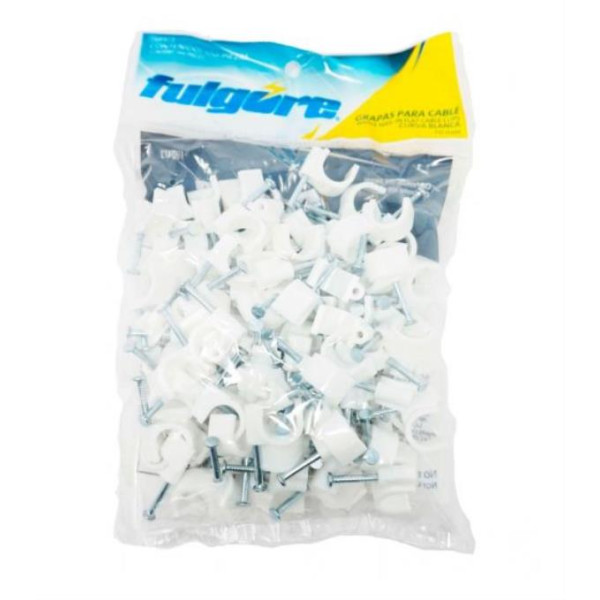 PQ GRAPA PLAST 8MM (100U) FU0472 FULGORE