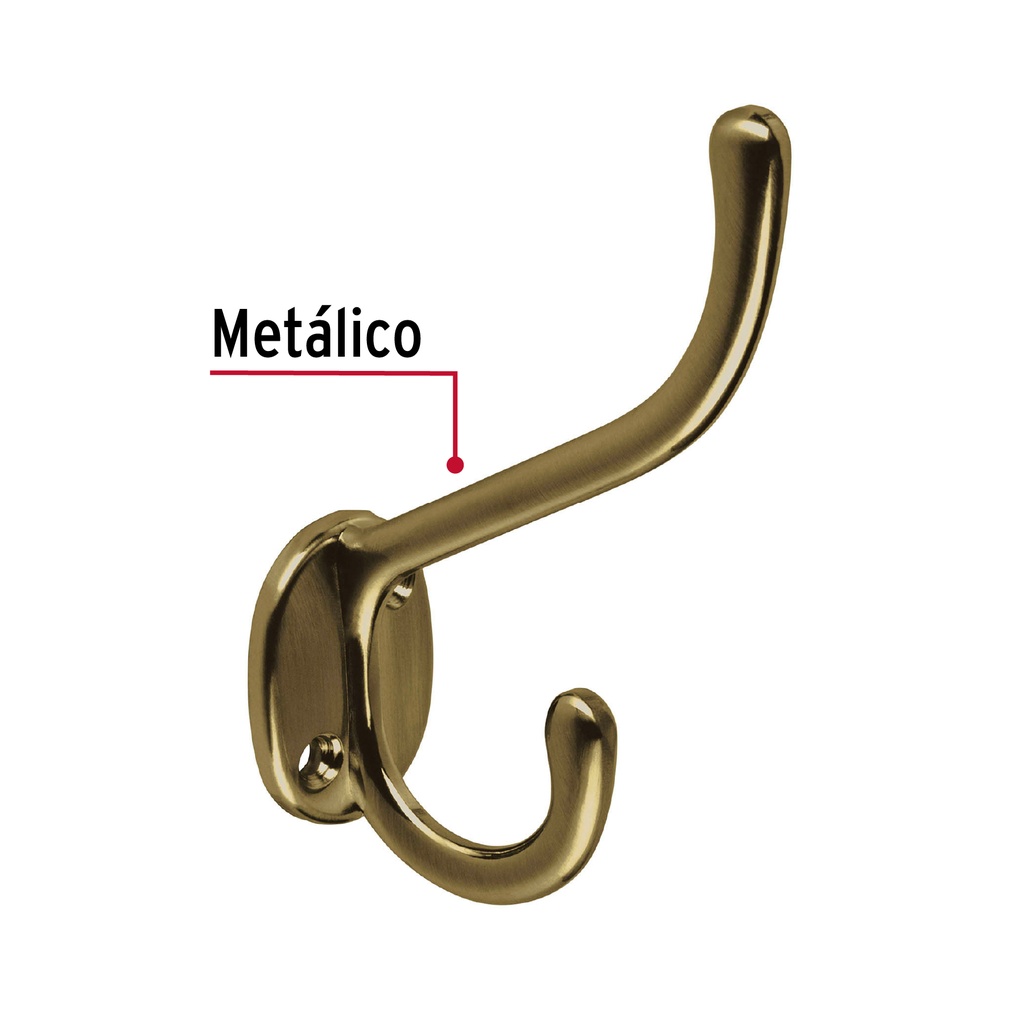 GANCHO TOALLERO BRONCE 48355 HERMEX