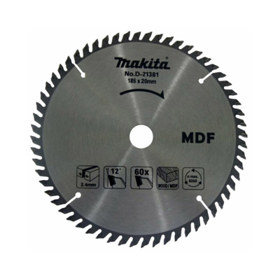 SIERRA 7 1/4X60X20MM MADERA MDF D21381 MAKITA
