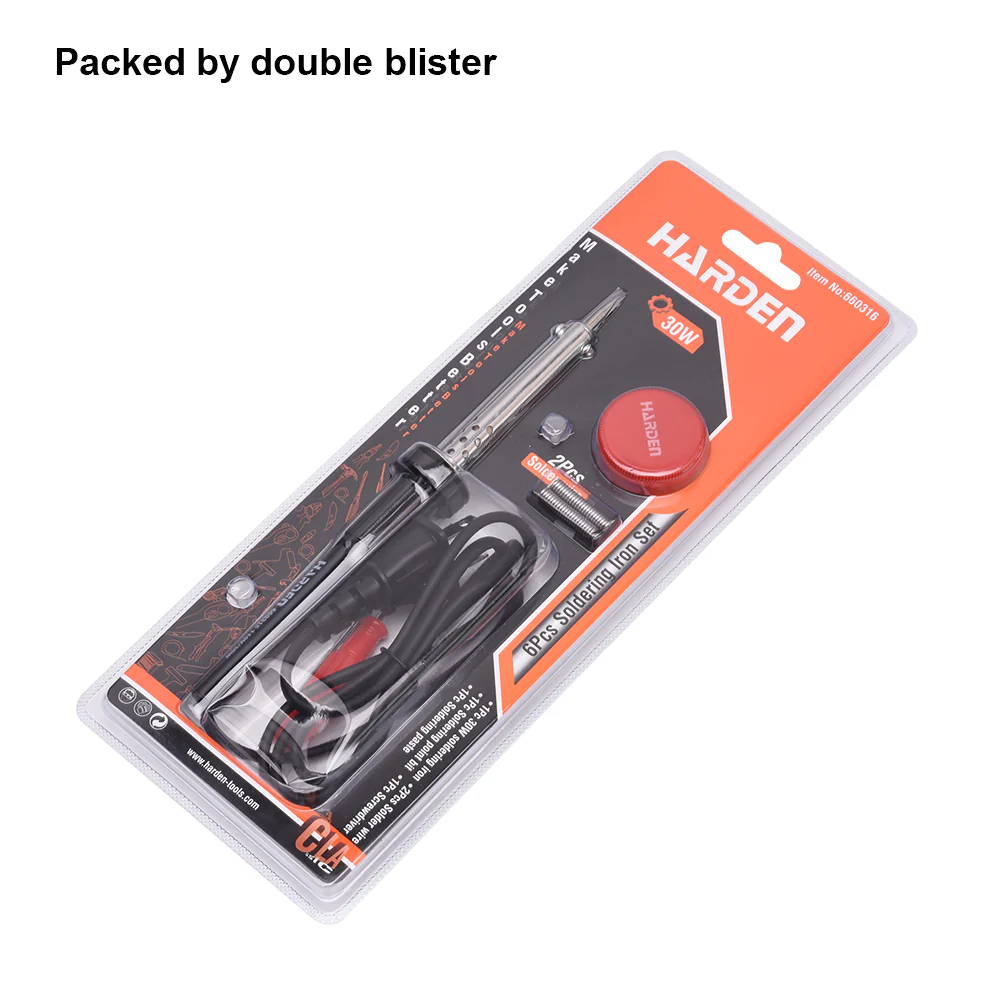 SOLDADOR CAUTIN 30W C ACCESORIOS 660316 HARDEN