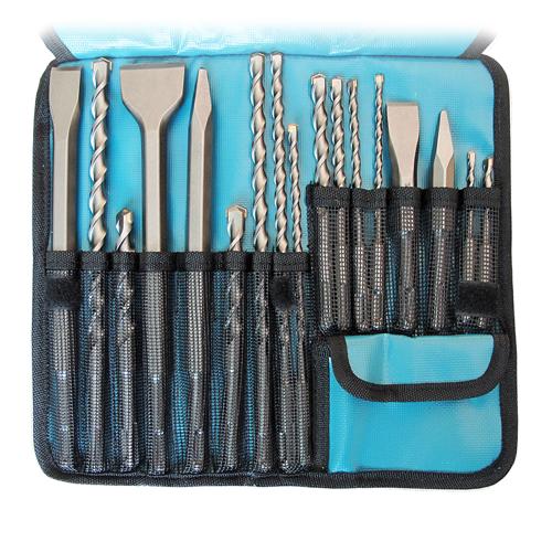 JGO BROCA/CINCEL/PUNTAS SDS PLUS 17 PZS D53637 MAKITA