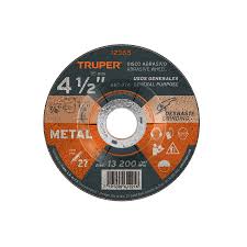 DISCO PULIR MTL 4 1/2 X 6.4MM 12565 TRUPER