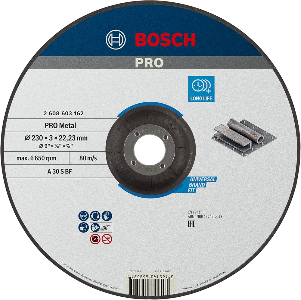DISCO CORTE MTL 9 X 1/8X7/8  2608603162 BOSCH