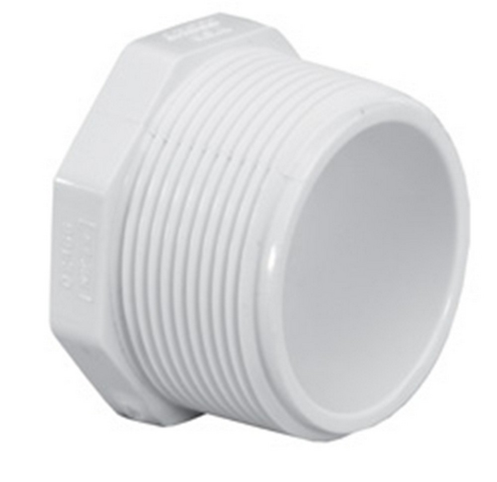 TAPON MACHO 2 C/ROSCA PVC
