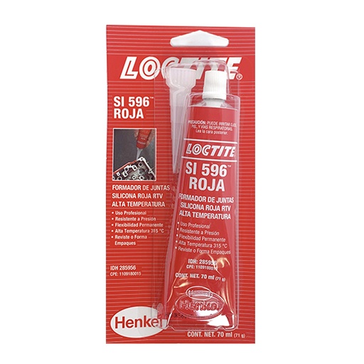 [100-32] POMO SILICON 70 ML ROJO ALTA TEMPERATURA LOCTITE