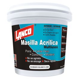 [100-57] MASILLA BLANCA ACRILICA 8 ONZ LANCO SC101-7