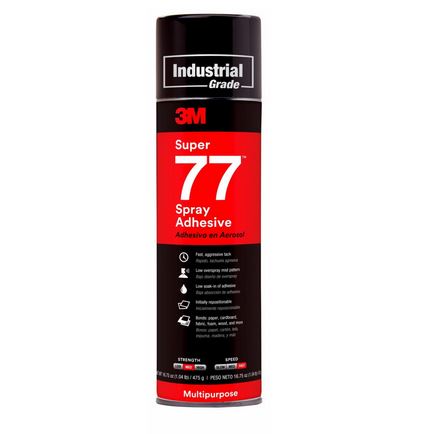 [100-62] PEGAMENTO SUPER 77 ADHESIVO 16.75 OZ 475GR 3M