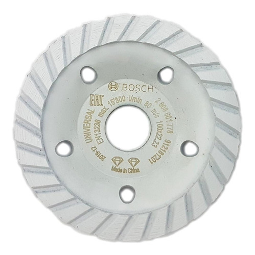 [127-122] COPA DIAMANTE 4 PULIR CONCRETO SENCILLA 601778 BOSCH