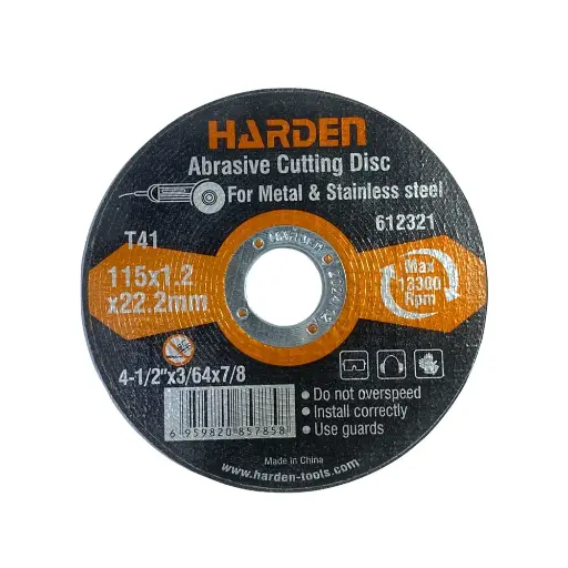 [127-20] DISCO CORTE INOX 4 1/2 X 1.2MM X 22.2MM 612321 HARDEN